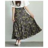 ふんわりシルエットに魅了される小花柄ティアードフレアスカート レディース | Sawa a la mode | 詳細画像8