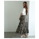 ふんわりシルエットに魅了される小花柄ティアードフレアスカート レディース | Sawa a la mode | 詳細画像9