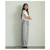 落ち感のある上品シルエットのミックスツイードピンタックパンツ レディース ファッ… | Sawa a la mode | 詳細画像4 