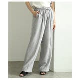 落ち感のある上品シルエットのミックスツイードピンタックパンツ レディース ファッ… | Sawa a la mode | 詳細画像6 