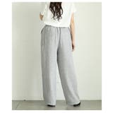 落ち感のある上品シルエットのミックスツイードピンタックパンツ レディース ファッ… | Sawa a la mode | 詳細画像8 