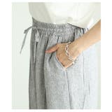 落ち感のある上品シルエットのミックスツイードピンタックパンツ レディース ファッ… | Sawa a la mode | 詳細画像9 