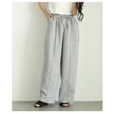 落ち感のある上品シルエットのミックスツイードピンタックパンツ レディース ファッ… | Sawa a la mode | 詳細画像11 