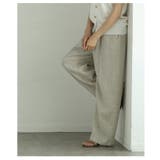 落ち感のある上品シルエットのミックスツイードピンタックパンツ レディース ファッ… | Sawa a la mode | 詳細画像15 