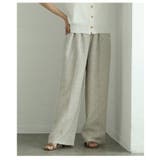 落ち感のある上品シルエットのミックスツイードピンタックパンツ レディース ファッ… | Sawa a la mode | 詳細画像16 