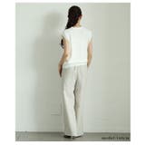 落ち感のある上品シルエットのミックスツイードピンタックパンツ レディース ファッ… | Sawa a la mode | 詳細画像17 