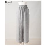 落ち感のある上品シルエットのミックスツイードピンタックパンツ レディース ファッ… | Sawa a la mode | 詳細画像21 