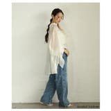 甘さを忍ばせた大人の遊び心感じる小花柄刺繍ルーズデニムパンツ レディース ファッ… | Sawa a la mode | 詳細画像6 