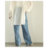 甘さを忍ばせた大人の遊び心感じる小花柄刺繍ルーズデニムパンツ レディース ファッ… | Sawa a la mode | 詳細画像9 