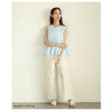 清涼感に包まれるプリーツレイヤードデザインのフレアタンクトップ レディース ファ… | Sawa a la mode | 詳細画像10 