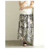 エキゾチックに華やぐフラワープリントティアードスカート レディース ファッション | Sawa a la mode | 詳細画像15 