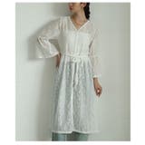 重ねて楽しむ花レースが美しいフレアスリーブワンピース レディース ファッション | Sawa a la mode | 詳細画像16 