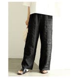 ラフに見せないきれい見えジャガードセミワイドパンツ レディース ファッション | Sawa a la mode | 詳細画像6 