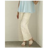 ラフに見せないきれい見えジャガードセミワイドパンツ レディース ファッション | Sawa a la mode | 詳細画像20 