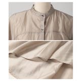 ヘルシーな肌見せ叶う変形バンドカラーシアーブラウス レディース ファッション | Sawa a la mode | 詳細画像22 