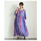 揺れるたび美しさ際立つエスニックな切り替えマキシワンピース レディース ファッシ… | Sawa a la mode | 詳細画像7 