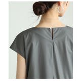 エッジの効いた配色が目を惹くフレンチスリーブティアードワンピース レディース | Sawa a la mode | 詳細画像10