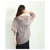 旬な着こなしで大人の肌見せ叶うシアーロングスリーブカットソー レディース ファッ… | Sawa a la mode | 詳細画像6 