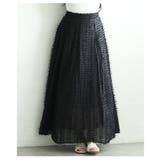 モードに揺らめくフリンジデザインシアーフレアスカート レディース ファッション | Sawa a la mode | 詳細画像18 