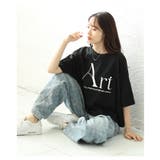 一枚で垢抜ける大胆ロゴが目を惹くオーバーシルエットTシャツ レディース ファッシ… | Sawa a la mode | 詳細画像18 