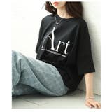 一枚で垢抜ける大胆ロゴが目を惹くオーバーシルエットTシャツ レディース ファッシ… | Sawa a la mode | 詳細画像20 