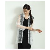 繊細な花刺繍アートを描いた重ねてお洒落なシアーオーバーシャツ レディース ファッ… | Sawa a la mode | 詳細画像16