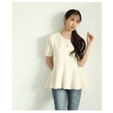 美しいシルエットを描くサマーニットペプラムカットソー レディース ファッション | Sawa a la mode | 詳細画像12 