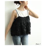 唯一無二の華やぎ纏う立体ローズフレアキャミソール レディース ファッション | Sawa a la mode | 詳細画像3 