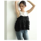 唯一無二の華やぎ纏う立体ローズフレアキャミソール レディース ファッション | Sawa a la mode | 詳細画像13 