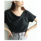美しい拘りを秘めたドレープデザインコットンカットソー レディース ファッション | Sawa a la mode | 詳細画像15 