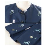 爽やかな甘さ引き立つ花柄ペプラムフレアノースリーブトップス レディース ファッシ… | Sawa a la mode | 詳細画像23 