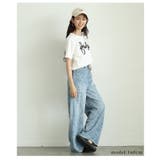 トレンド感満載なヴィンテージムード漂うボタニカル柄ルーズデニムパンツ レディース… | Sawa a la mode | 詳細画像13 