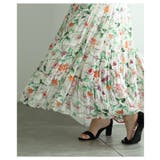 ロマンティックな花の世界が広がるティアードシフォンスカート レディース ファッシ… | Sawa a la mode | 詳細画像5 