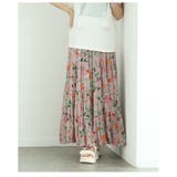 ロマンティックな花の世界が広がるティアードシフォンスカート レディース ファッシ… | Sawa a la mode | 詳細画像20 