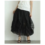 ひらひら波打つ花びらフリルのエレガントなシフォンスカート レディース ファッショ… | Sawa a la mode | 詳細画像20 