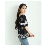 ナチュラルな風合いを愉しむエスニック刺繍の2wayショルダートップス レディース | Sawa a la mode | 詳細画像14 