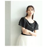 ランクアップする品の良さを纏うオフショルダー風異素材ケープトップス レディース … | Sawa a la mode | 詳細画像18 