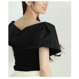 ランクアップする品の良さを纏うオフショルダー風異素材ケープトップス レディース … | Sawa a la mode | 詳細画像19 