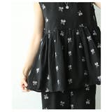 華やかさと品を兼ね備えたミニフラワー刺繍のペプラムトップス レディース ファッシ… | Sawa a la mode | 詳細画像9 