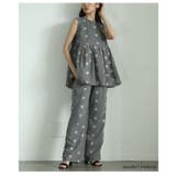 華やかさと品を兼ね備えたミニフラワー刺繍のペプラムトップス レディース ファッシ… | Sawa a la mode | 詳細画像13 