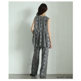 華やかさと品を兼ね備えたミニフラワー刺繍のペプラムトップス レディース ファッシ… | Sawa a la mode | 詳細画像17 