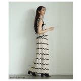柔らかな雰囲気を纏うクロシェ編みスカラップデザインセットアップ レディース | Sawa a la mode | 詳細画像4 