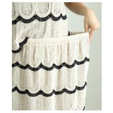 柔らかな雰囲気を纏うクロシェ編みスカラップデザインセットアップ レディース | Sawa a la mode | 詳細画像9 