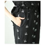 華やかさと品を兼ね備えたミニフラワー刺繍のセミワイドパンツ レディース ファッシ… | Sawa a la mode | 詳細画像9 