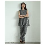 華やかさと品を兼ね備えたミニフラワー刺繍のセミワイドパンツ レディース ファッシ… | Sawa a la mode | 詳細画像13 