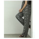 華やかさと品を兼ね備えたミニフラワー刺繍のセミワイドパンツ レディース ファッシ… | Sawa a la mode | 詳細画像20 