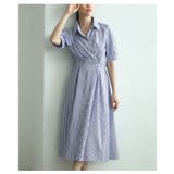 可憐にスタイルアップするストライプラップ調シャツワンピース レディース | Sawa a la mode | 詳細画像6 