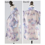 パールを纏うシアーオーガンジーのパワーショルダーブラウス レディース ファッショ… | Sawa a la mode | 詳細画像22 