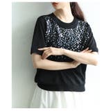 品のある煌めき放つスパンコールサマーニットトップス レディース ファッション | Sawa a la mode | 詳細画像14 