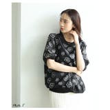デイジーフラワー柄ワッシャー風半袖プルオーバー レディース ファッション | Sawa a la mode | 詳細画像3 
